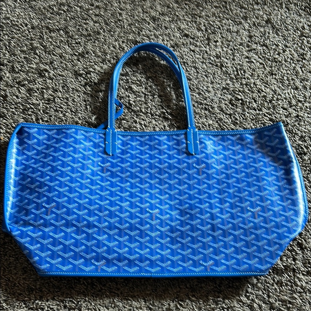 Blue Designer Tote Bag
